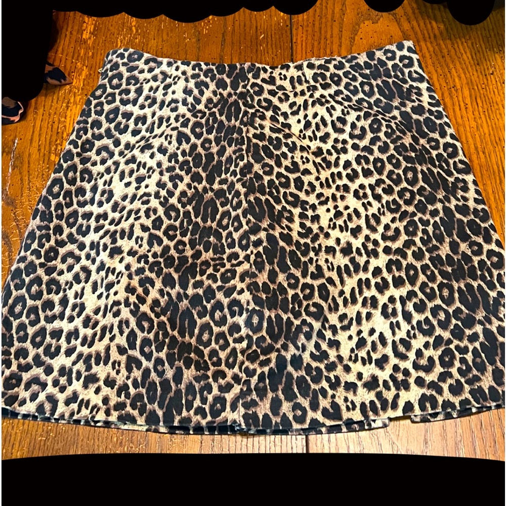 cheetah print skirt